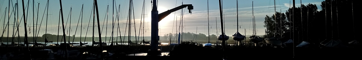 Tidlig morgen på havnen i Herslev